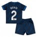 Chelsea Axel Disasi #2 Replika Babykläder Borta matchkläder barn 2023-24 Korta ärmar (+ Korta byxor)